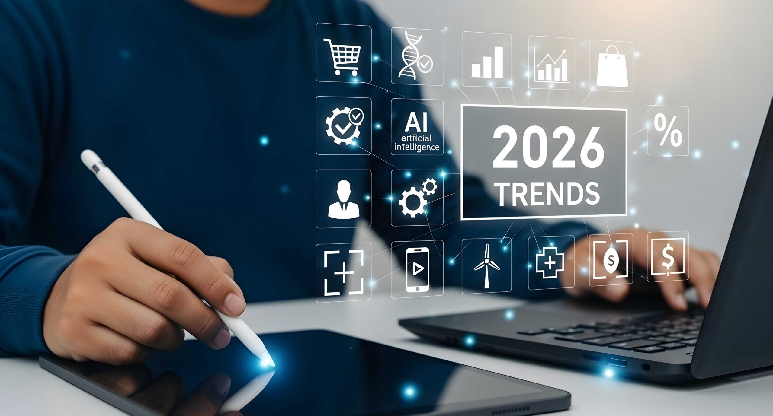 Image of Man looking at 2026 trends